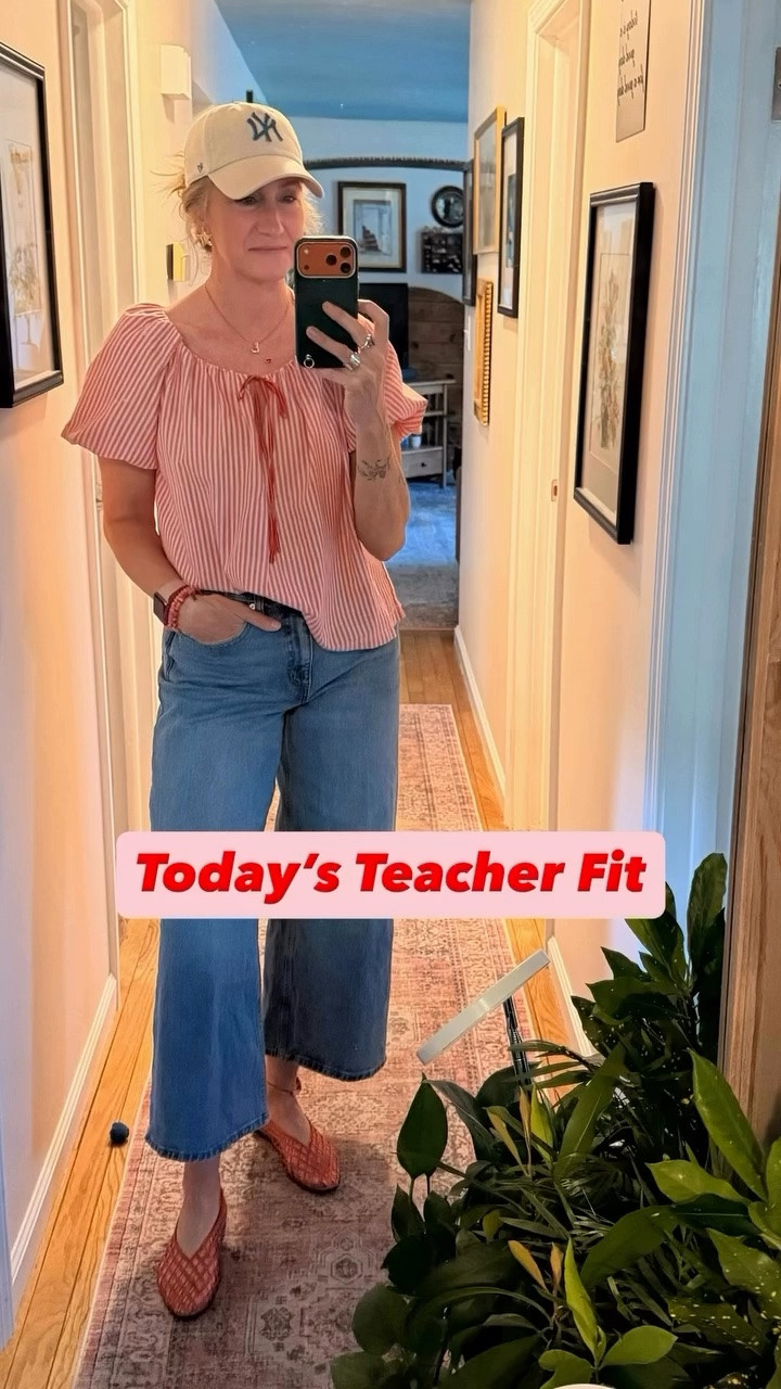 Listen… these Walmart cropped jeans had absolutely NO business being this good for $28. Like excuse me??? WHAT?!? 🤯

First of all:
✔️ stretchy but they don’t stretch OUT
✔️ high waisted enough to hold things together a bit
✔️ normal human booty pockets (women know exactly what I mean here 😭)
✔️ perfect crop length for literally everything

Jelly flats? yes.
Flip flops? yep.
Cute sneakers? obviously.
Clogs, boots, heels? honestly… all of it works.

And maybe it’s just me but a cropped jean showing a little ankle is kinda cute 😂

For reference:
I’m 5’8 & around 150–155ish these days & grabbed a size 10. Fit is PERFECT.

Since today is the last day before Memorial Day weekend, it only felt right to lean full red, white & blue teacher mode.

Top is a Max Studio find from TJ Maxx, Yankees cap because obviously ⚾️ & the little star earrings were too fitting not to wear today.

Anyways… Happy Friday Eve.

And seriously… $28 for jeans that actually FIT right & look cute?? In this economy??? We may all need to calm down.

✨ LTK linked in bio — I’ll link everything (or similar finds)

Teacher outfit details: cropped Walmart jeans • jelly flats • Yankees hat • patriotic teacher outfit • casual teacher style • Walmart fashion find • comfy teacher outfit • red white & blue outfit • summer teacher style

#LTKStyle #TeacherStyle #WalmartFashion #CasualTeacherStyle #SummerOutfitIdeas #LTKTeacherfit #LTKTeacherOOTD

#LTKootd #LTKgrwm #LTKmorningroutine