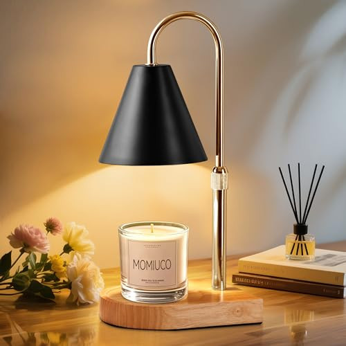 Candle Warmer Lamp with Timer Dimmer, Electric Candle Warmer for Jar Candles, Bedroom Home Decor, Gifts for Mom, House Warming Gifts Home Bedroom Decor Adjustable Height with 2 Bulbs | Amazon (US)