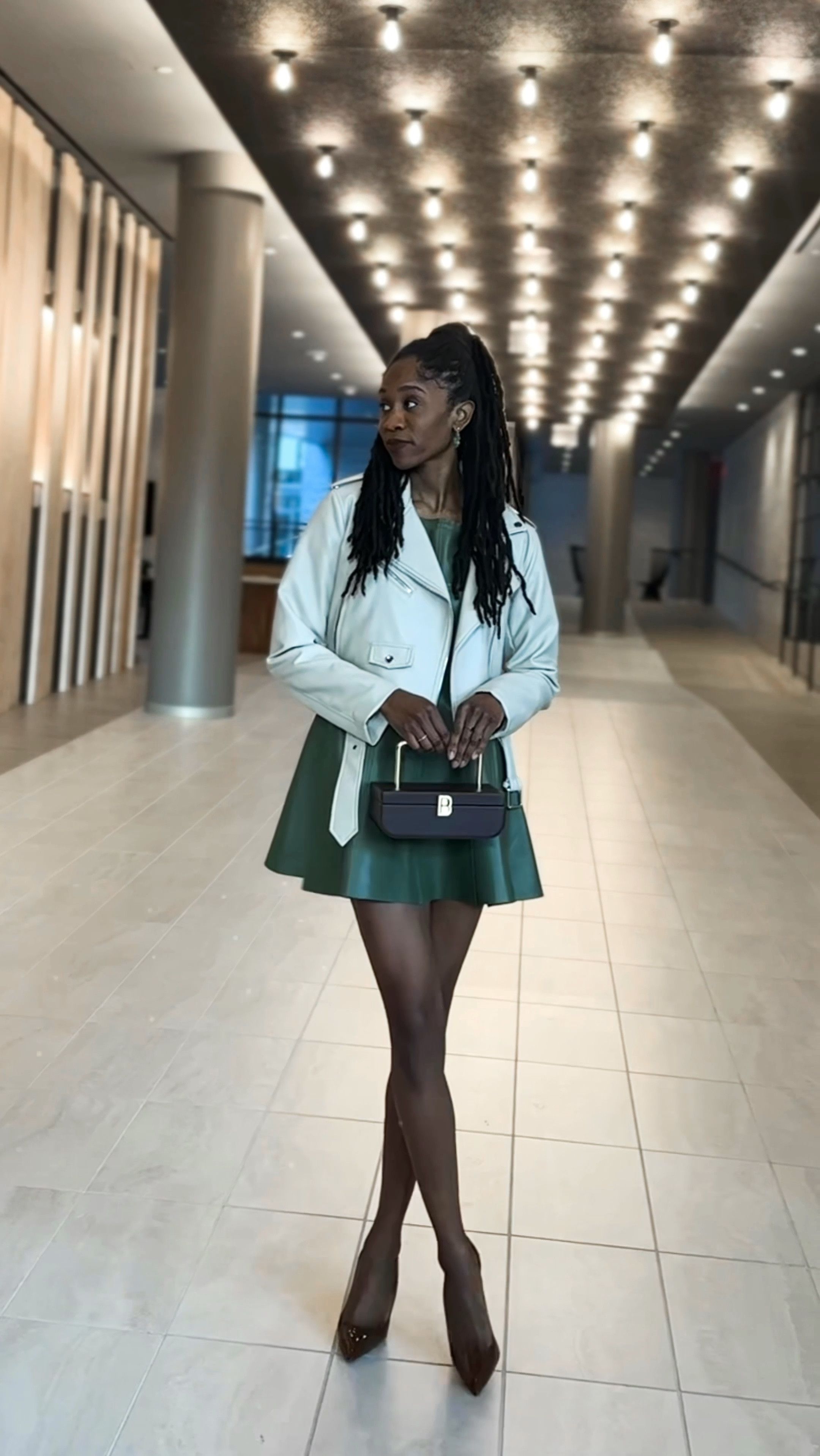 Endless compliments guaranteed with this dress. I wish I had more reasons to reach for it!!

And layering leather is sort of becoming my thing. I never thought I’d love so much, and perfect for transitional weather!

#LTKstyletip #LTKSeasonal #LTKVideo