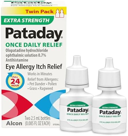 Pataday Once Daily Relief Extra Strength Relief, 2.5 mL (Pack of 2) | Amazon (US)