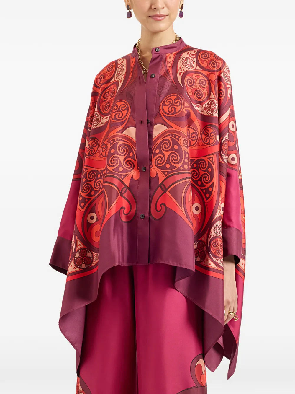 foulard silk shirt | Farfetch Global