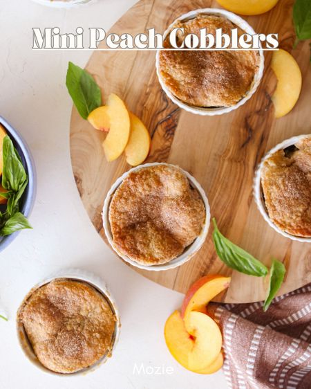 Mini Peach Cobblers. Get the recipe on our blog (mozielife.com)! All things home—home design, recipes and more!

#LTKSeasonal #LTKhome