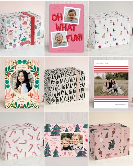 Holiday cards and Christmas gift wrap ideas from Minted 

#LTKHoliday #LTKSeasonal