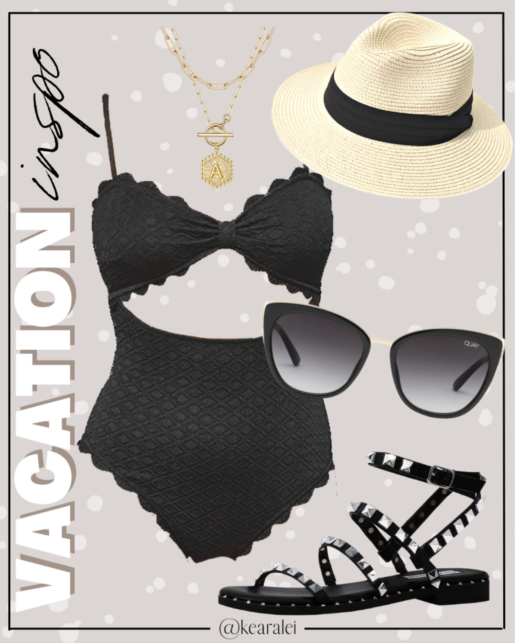 Spring break swim wear vacation outfits resort wear swimsuits Amazon old navy target one piece black swimsuit with scallop edges scalloped crochet swim cover up with Steve Madden studded sandals quay cat eyes oversized sunglasses straw hat fedora boho outfits bohemian looks beach outfits || #swim #vacation #resort #springbreak #swimsuits #amazon #oldnavy #beach #sandals #sunglasses #scarf
.
.

Amazon fashion, teacher outfits, business casual, casual outfits, neutrals, street style, Midi skirt, Maxi Dress, Swimsuit, Bikini, Travel, skinny Jeans, Puffer Jackets, Concert Outfits, Cocktail Dresses, Sweater dress, Sweaters, cardigans Fleece Pullovers, hoodies, button-downs, Oversized Sweatshirts, Jeans, High Waisted Leggings, dresses, joggers, fall Fashion, winter fashion, leather jacket, Sherpa jackets, Deals, shacket, Plaid Shirt Jackets, apple watch bands, lounge set, Date Night Outfits, Vacation outfits, Mom jeans, shorts, sunglasses, Disney outfits, Romper, jumpsuit, Airport outfits, biker shorts, Weekender bag, plus size fashion, Stanley cup tumbler, Fitness Wear, Activewear, exercise outfit, workout leggings, sports bra, Lulu lemon, free people motion active athleisure Target, Abercrombie and fitch, Amazon, Shein, Nordstrom, H&M, forever 21, forever21, Walmart, asos, Nordstrom rack, Nike, adidas, Vans, Quay, Tarte, Sephora, lululemon, free people, j crew jcrew factory, old navy

#LTKSeasonal #LTKFind #LTKswim