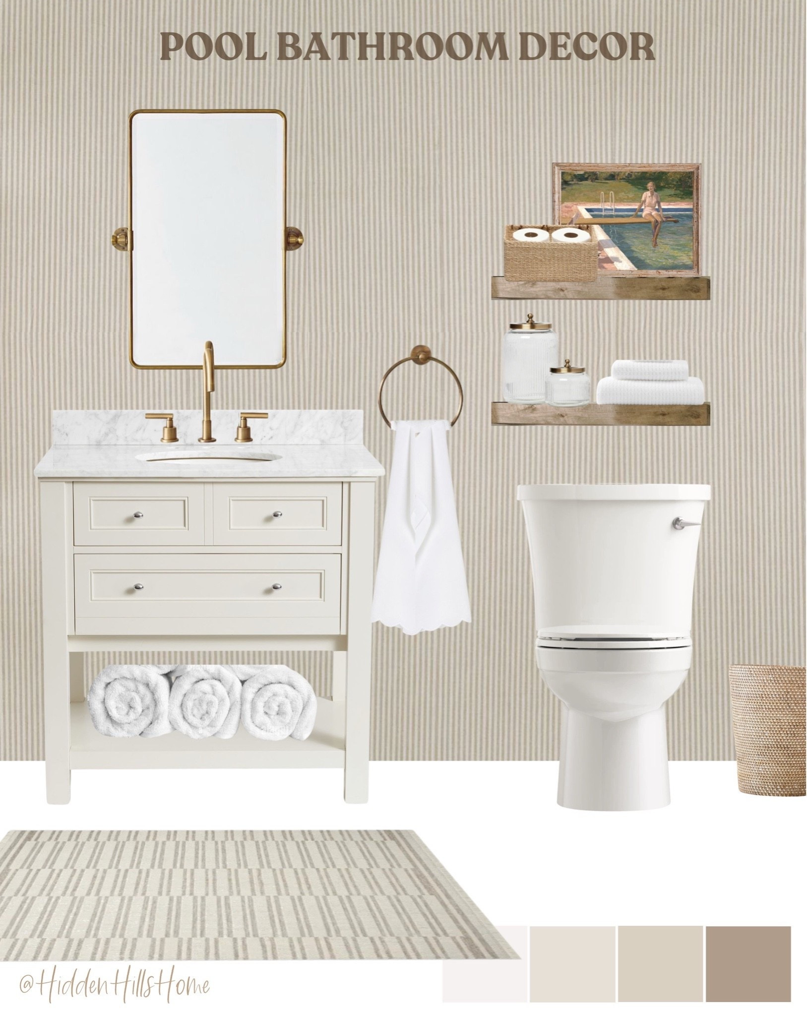 Bathroom decor, powder bathroom, bathroom decor ideas, pool bath #bathroom

#LTKHome #LTKSaleAlert #LTKSeasonal