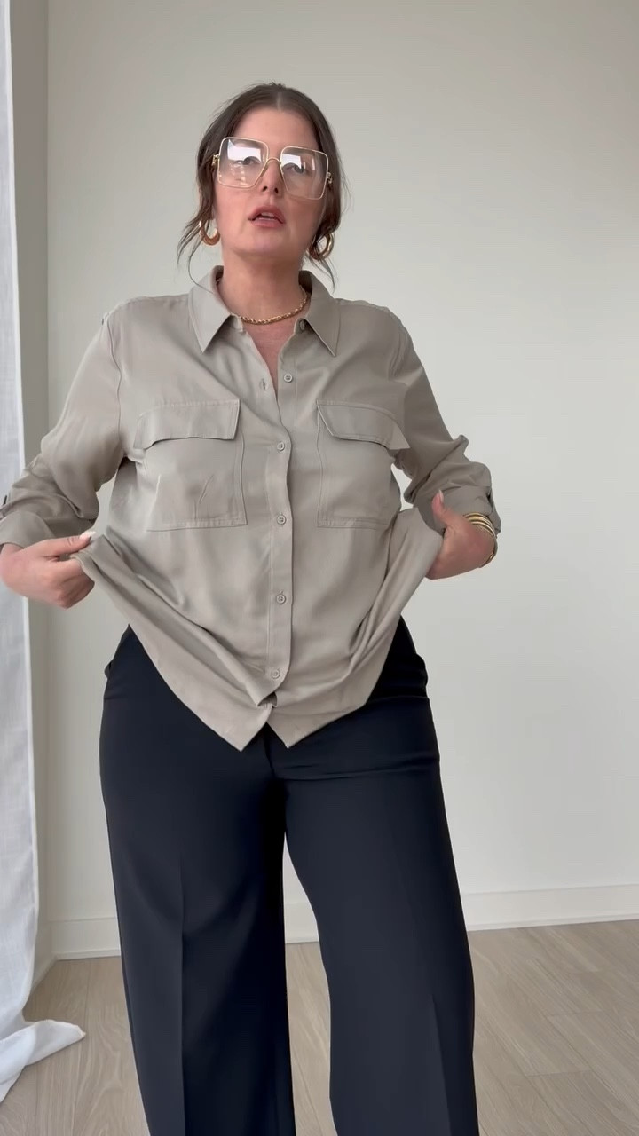 I found you the best elevated basics for work and everyday life. 

The classic editor trousers are so versatile. While you can wear them for work they’re a great piece to pair with a fitted tee and flat sandal for an elevated casual look this spring.

& you already know how versatile a classic button down is! I love the utility pockets and rolled sleeves on this style.

Trousers run tts
Sized up twice in the white button down
Sized up once in the tan button down

@Express #expresspartner #dresstoexpress

#LTKootd #LTKWorkwear #LTKOver40

#LTKdayinmylife #LTKWorkwear #LTKootd

#LTKgrwm #LTKWorkwear #LTKootd