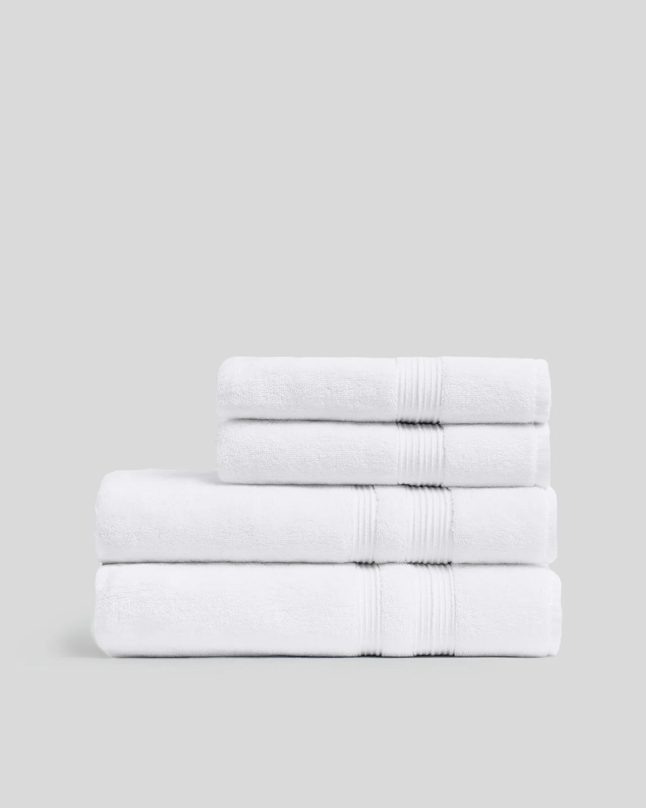 2+2 Classic Turkish Cotton Bath Bundle - White | Parachute