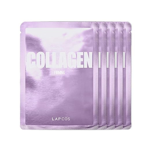 LAPCOS Collagen Sheet Mask, Firming Daily Face Mask with Collagen Peptides for Wrinkles & Dark Sp... | Amazon (US)