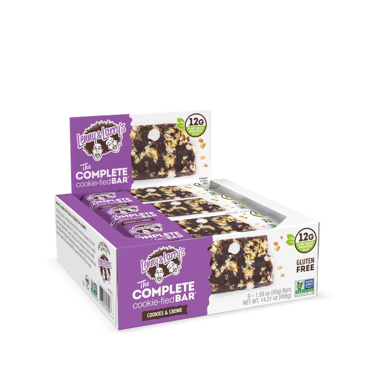 Lenny & Larrys' The Complete Cookie-fied Bar - Cookies and Cream - 9ct | Target