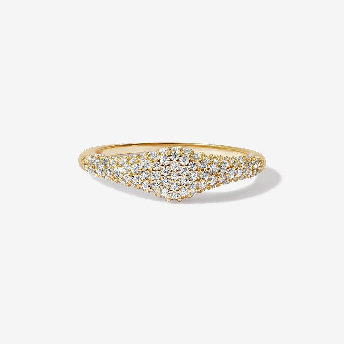 Gold Apex Signet Ring | Adorn Luxe | Adornmonde | Adornmonde