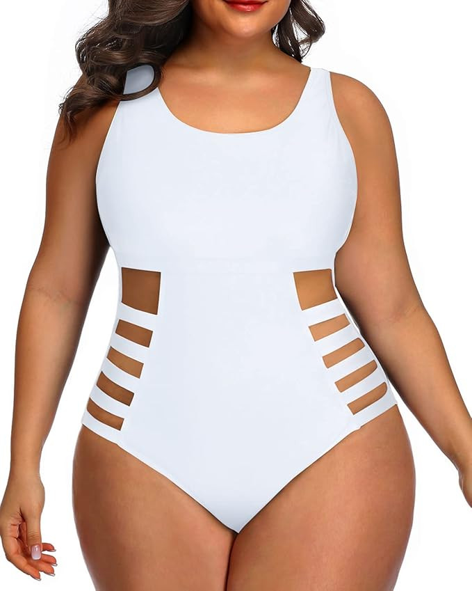 Yonique Plus Size Swimsuits High Waisted One Piece Bathing Suit for Women Tummy Control Swimwear ... | Amazon (US)