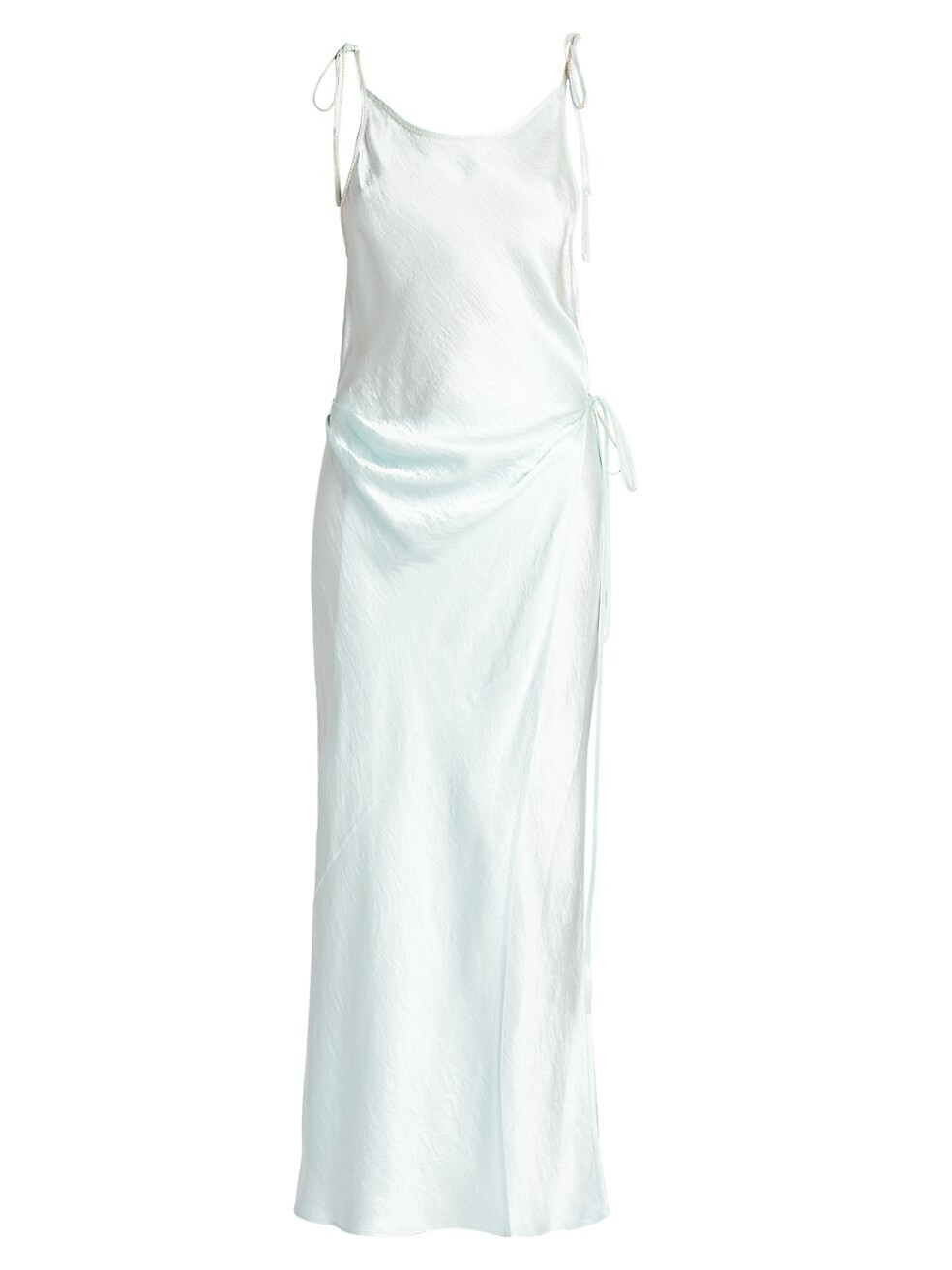 Acne Studios Dayla Satin Draped Maxi-Dress | Saks Fifth Avenue