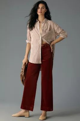 The Colette Cropped Corduroy Wide-Leg Trousers by Maeve | Anthropologie (UK)
