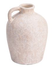 10in Terracotta Vase With Handle | TJ Maxx