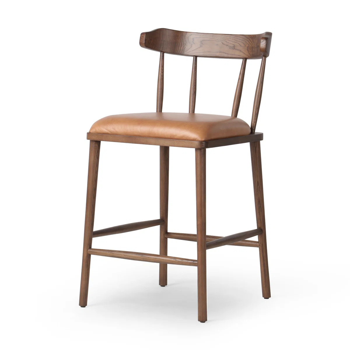 Waverly Stool-Chaps Saddle-Counter | Birch Lane