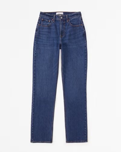 Curve Love Mid Rise 90s Straight Jean | Abercrombie & Fitch (US)