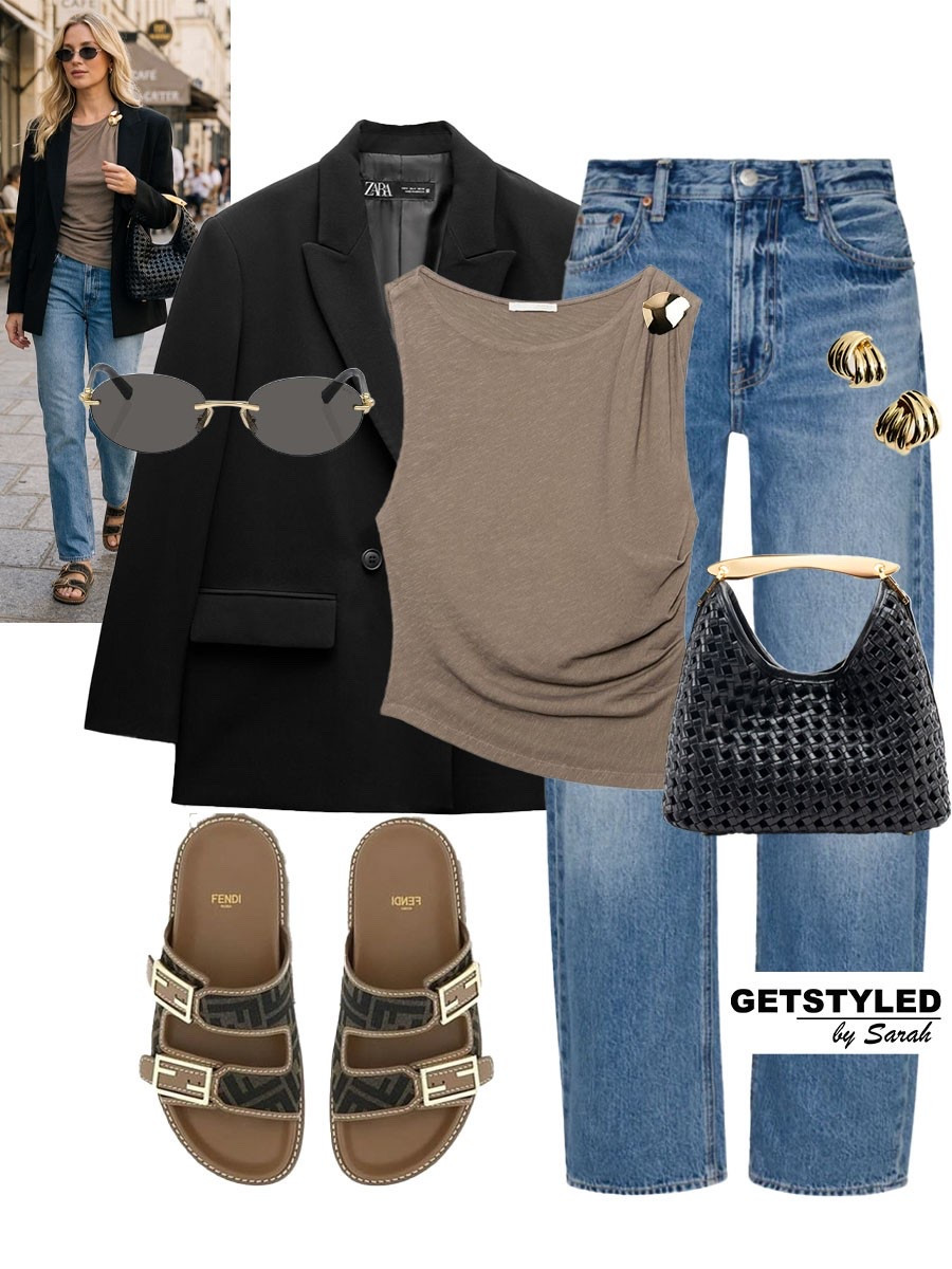 Blazer styling 🖤✨

#fendi #blazer #jeans

#LTKsummer #LTKstyletip #LTKshoes