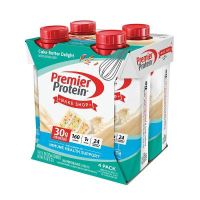 Premier Protein Nutritional Shake Cake Batter Non-Caffeinated - 11 fl oz/4pk | Target