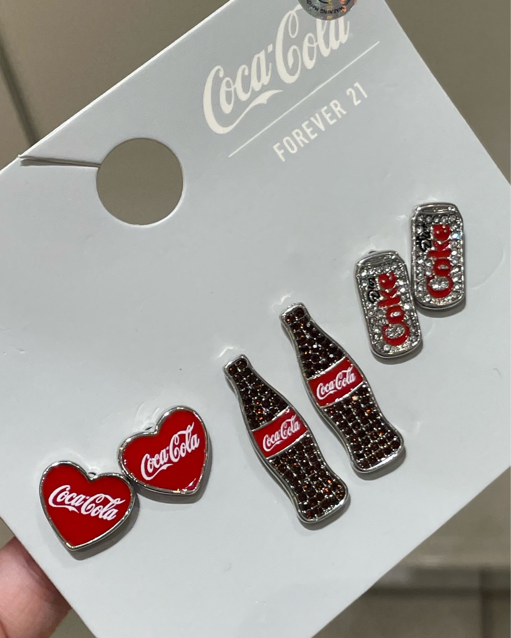 forever 21 x coca cola earrings 