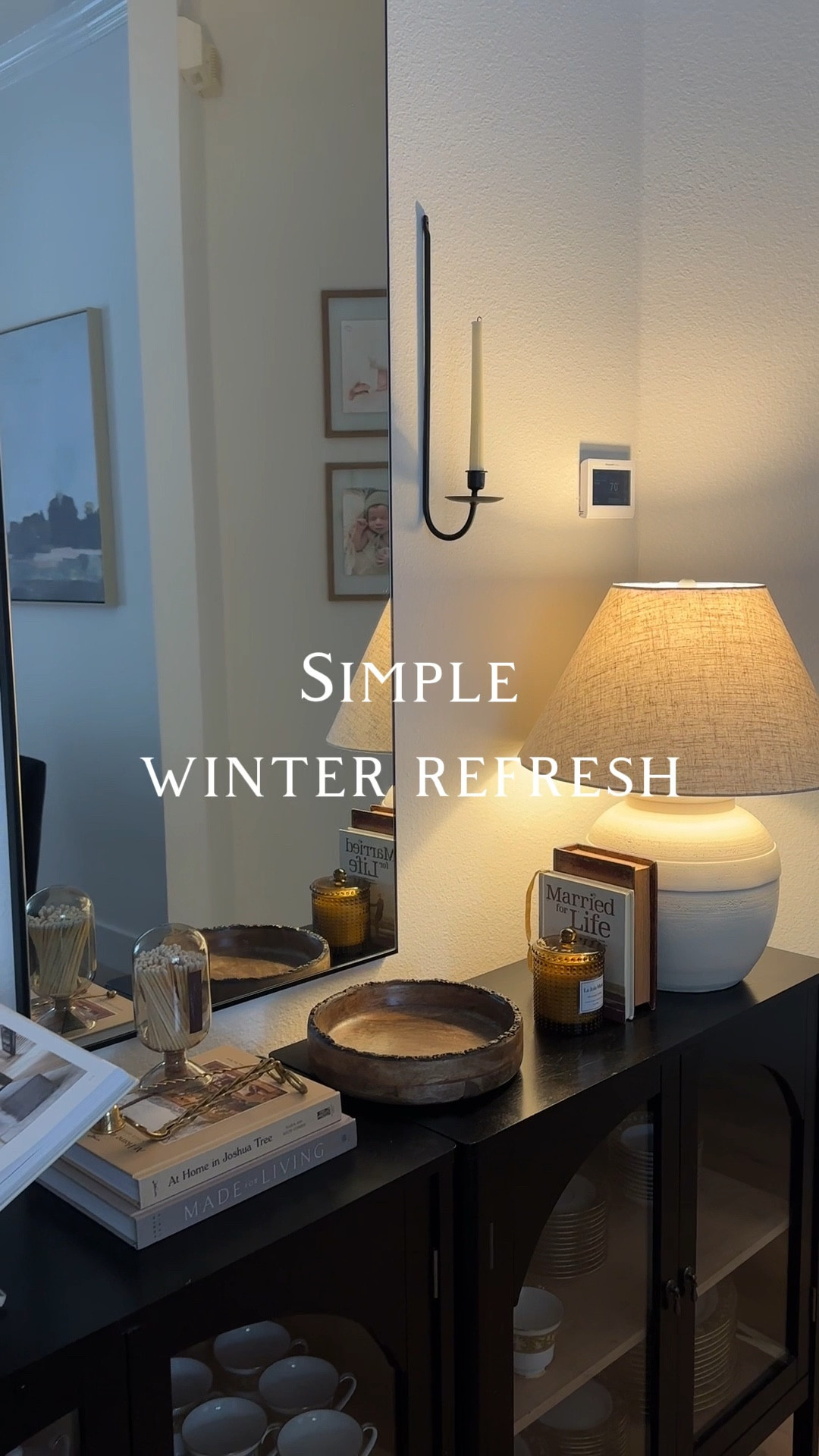 Anyone else still have greenery fatigue from the holidays? I opted for a clean look for January and I love the mental cleanse it’s giving me💆🏼‍♀️

#consolestyling #winterrefresh #entrywayrefresh #entrywaystyling #homedecorinspo #diningroomdetails #neutralhome

#LTKHome #LTKFindsUnder50