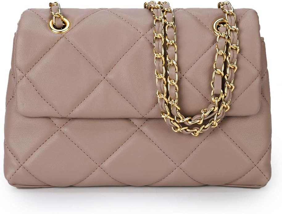 Gladdon Quilted Crossbody Purses for Women Small Ladies Shoulder Bags with Chain Trendy Clutch Pu... | Amazon (US)