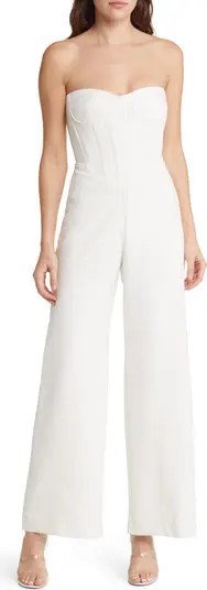 Bardot Cassian Tailored Strapless Jumpsuit | Nordstrom | Nordstrom