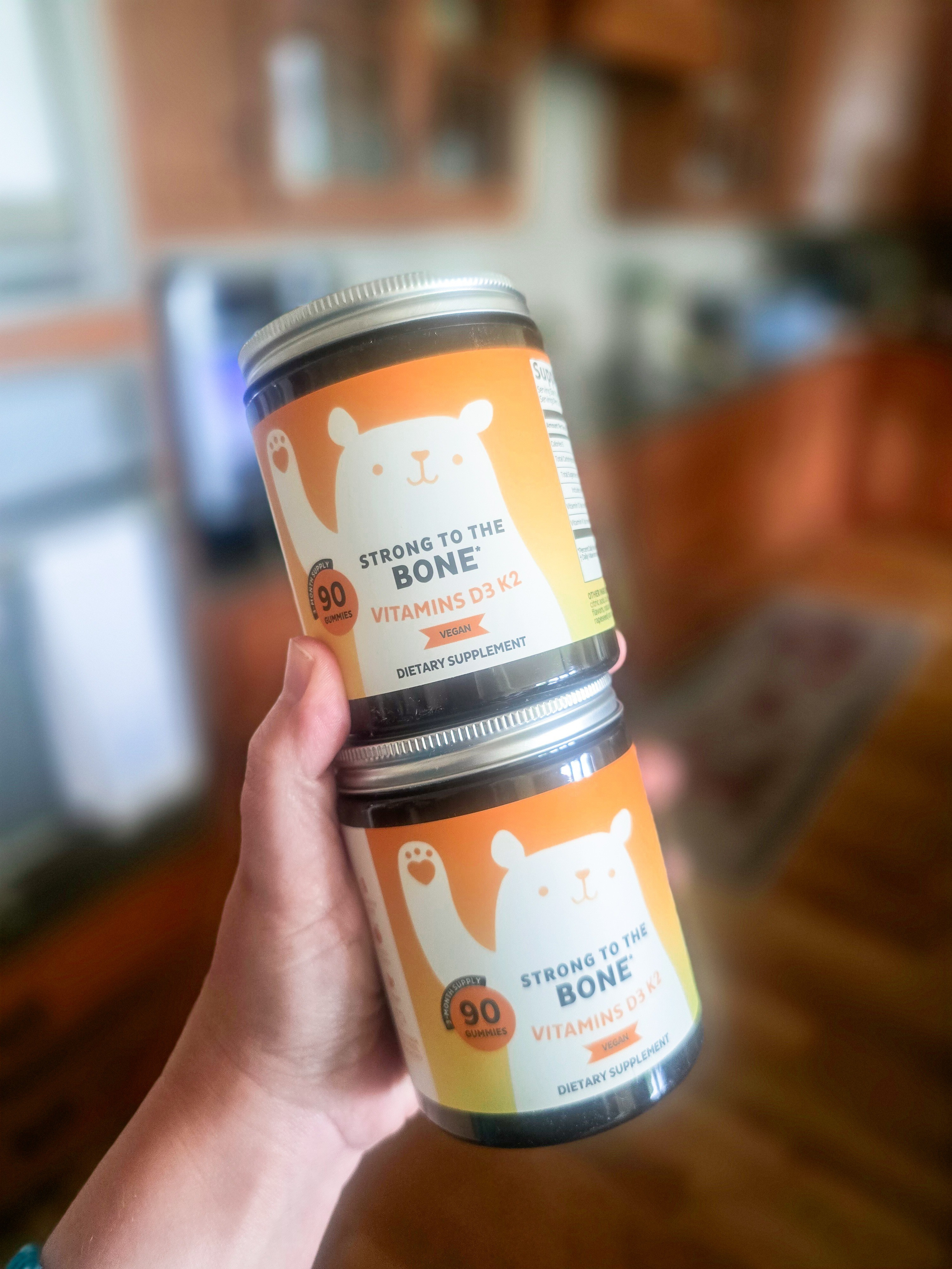 These taste amazing and I get my D3 +K2 in. I use these to take some kf my other larger meds with so I can chew something tasty to help me swallow the not so tasty ! 100% recommend these #vitamins #ltkcollab #livinglargeinlilly #gifted @bearswithbenefits 

#LTKActive #LTKfoodie #LTKmorningroutine