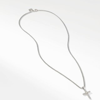 Cable Classics Cross Necklace with Diamond | David Yurman