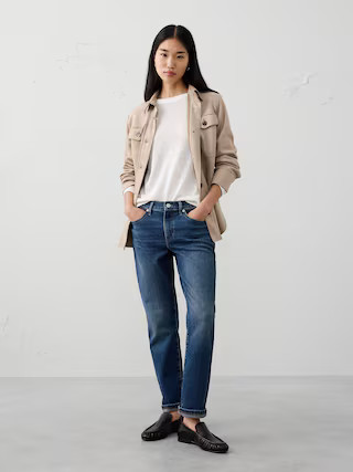 Girlfriend Mid-Rise Jean | Banana Republic Factory