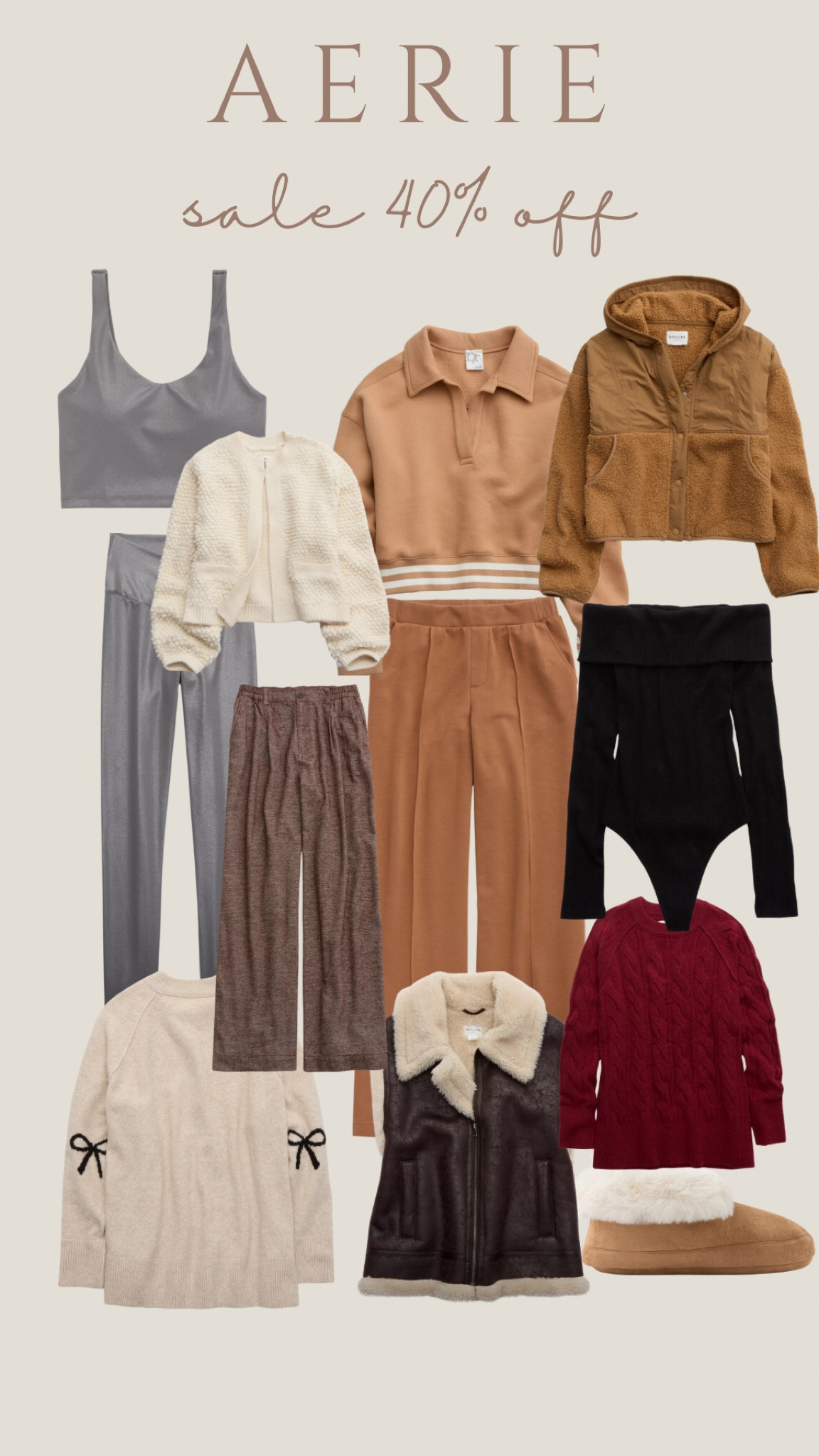 Everything g 40% off at Aerie! 

#LTKWorkwear #LTKStyleTip #LTKSaleAlert