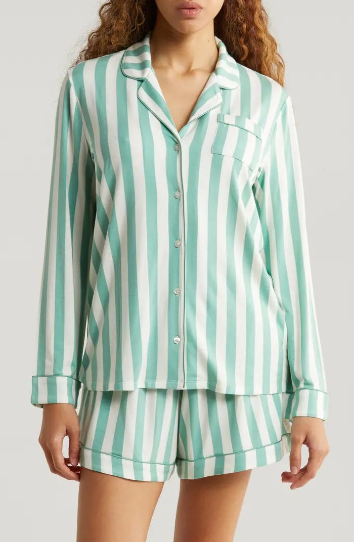 Moonlight Long Sleeve Stretch Modal Short Pajamas | Nordstrom