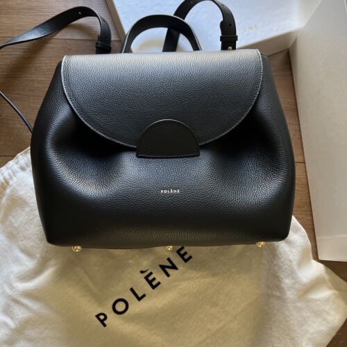 POLÈNE NUMÈRO UN Bag (Number One) - Monochrome Black Texture Leather Spain  | eBay | eBay US