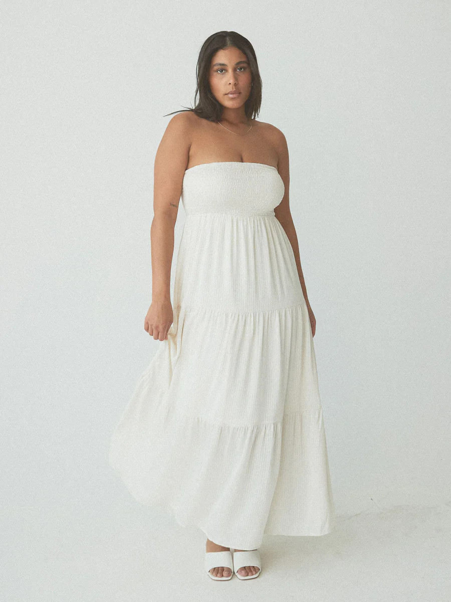 Tube Top Tiered Maxi Brami Dress | Klassy