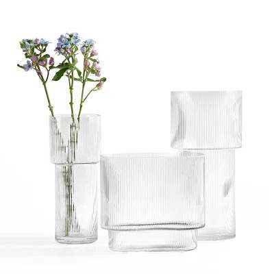 Ceva Fluted Glass Vase | Wayfair North America