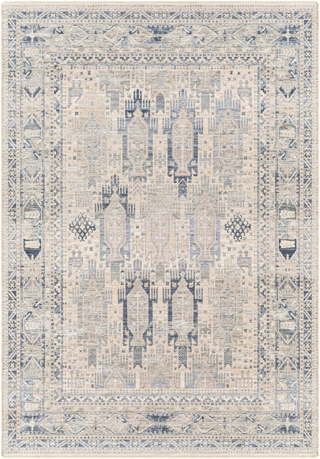 Interlandi Performance Blue/Gray/Cream Rug | Wayfair North America