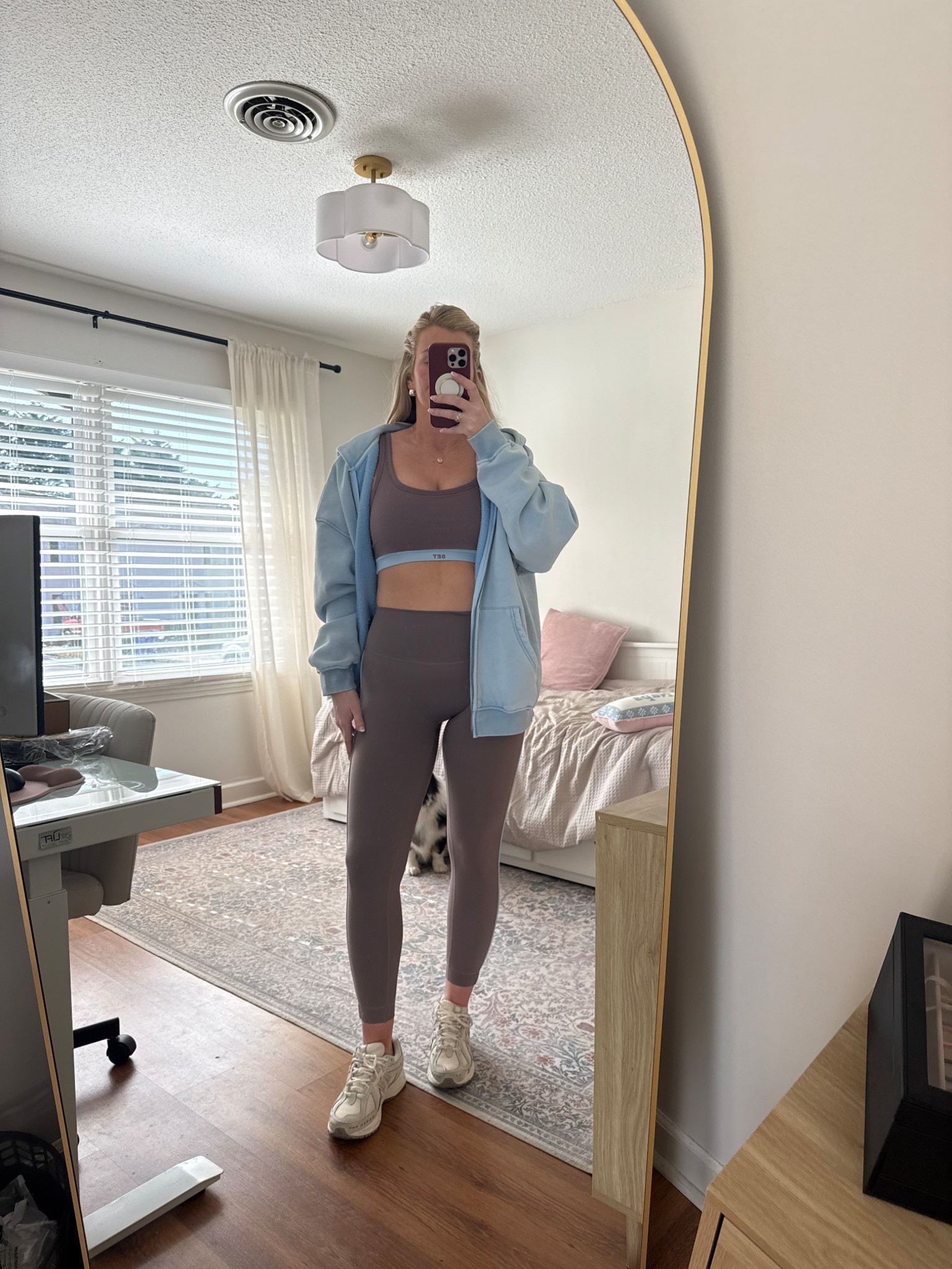 I love activewear sets and this is the first one i’ve gotten from Set Active and i’m obsessed. it does run slightly small so if you’re in between I would size up. i’m wearing a medium in both and the leggings are particularly tight  

#LTKMidsize #LTKootd #LTKActive