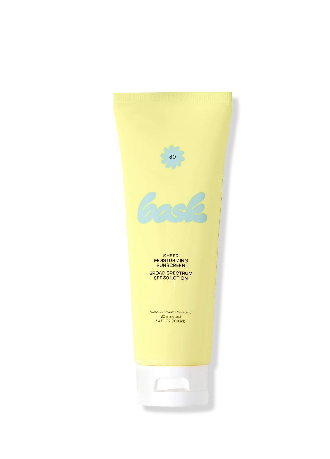 Bask Broad Spectrum SPF 30 Sheer Moisturizing Sunscreen Lotion Water and Sweat Resistant  3.4 Oz | Walmart (US)