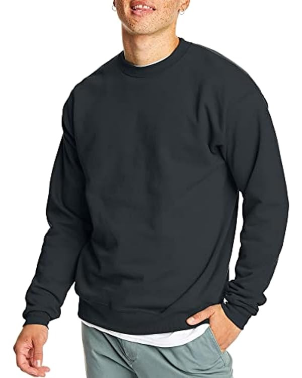 Hanes Men's EcoSmart Fleece, Pullover Crewneck Sweatshirt, 1 or 2 Pack | Amazon (US)