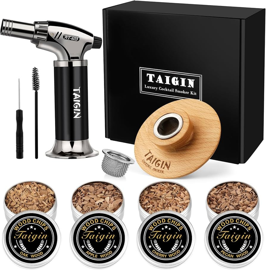 Cocktail Smoker Kit with Torch, Bourbon Whiskey Drink Smoker Kit, Old Fashioned Smoker Infuser Ki... | Amazon (US)