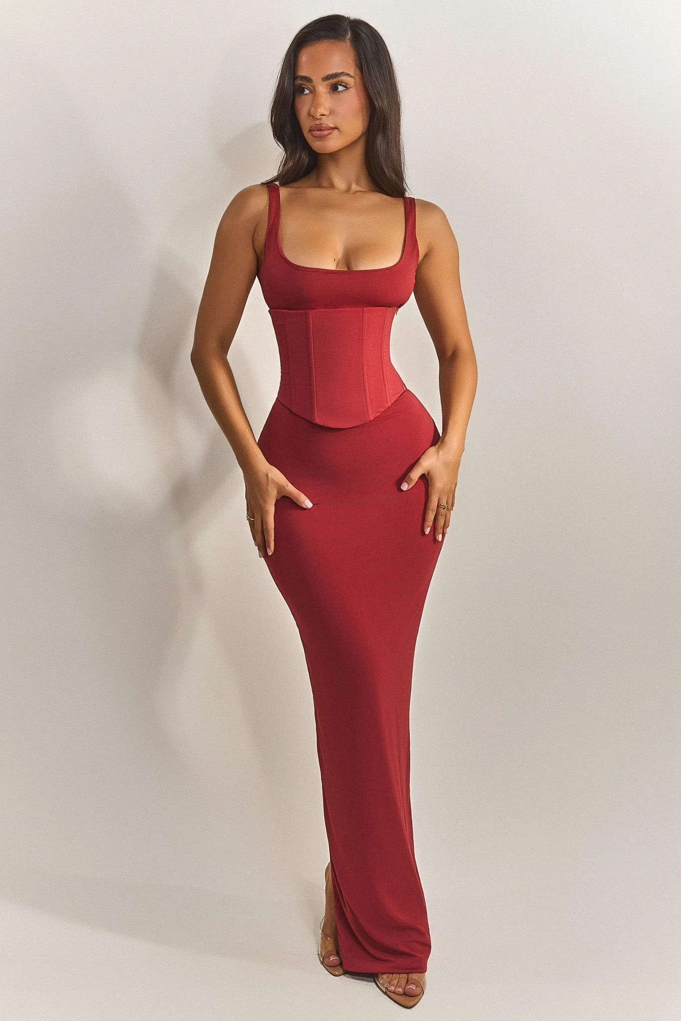 The Sandra Scoop Maxi in Red | Mars The Label