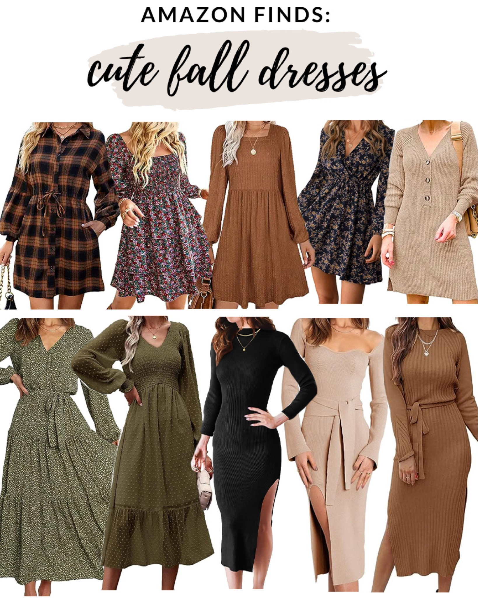 Cute fall dresses from Amazon! 

#amazonfashion #falldress #falloutfits #fallstyle #fallworkwear 

Amazon fall fashion, Fall dresses, Plaid dress, Fall floral dress, Fall maxi dress, Fall workwear dress, Affordable fall dress  

#LTKunder50 #LTKstyletip #LTKworkwear