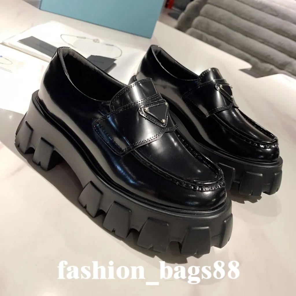 Designer Luxury Casual Shoes Short Boots Ladies Chocolate Brushed Leather Shoes Loafers Monolith ... | DHGate