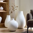 Pure White Matte Ceramic Vases | West Elm (US)