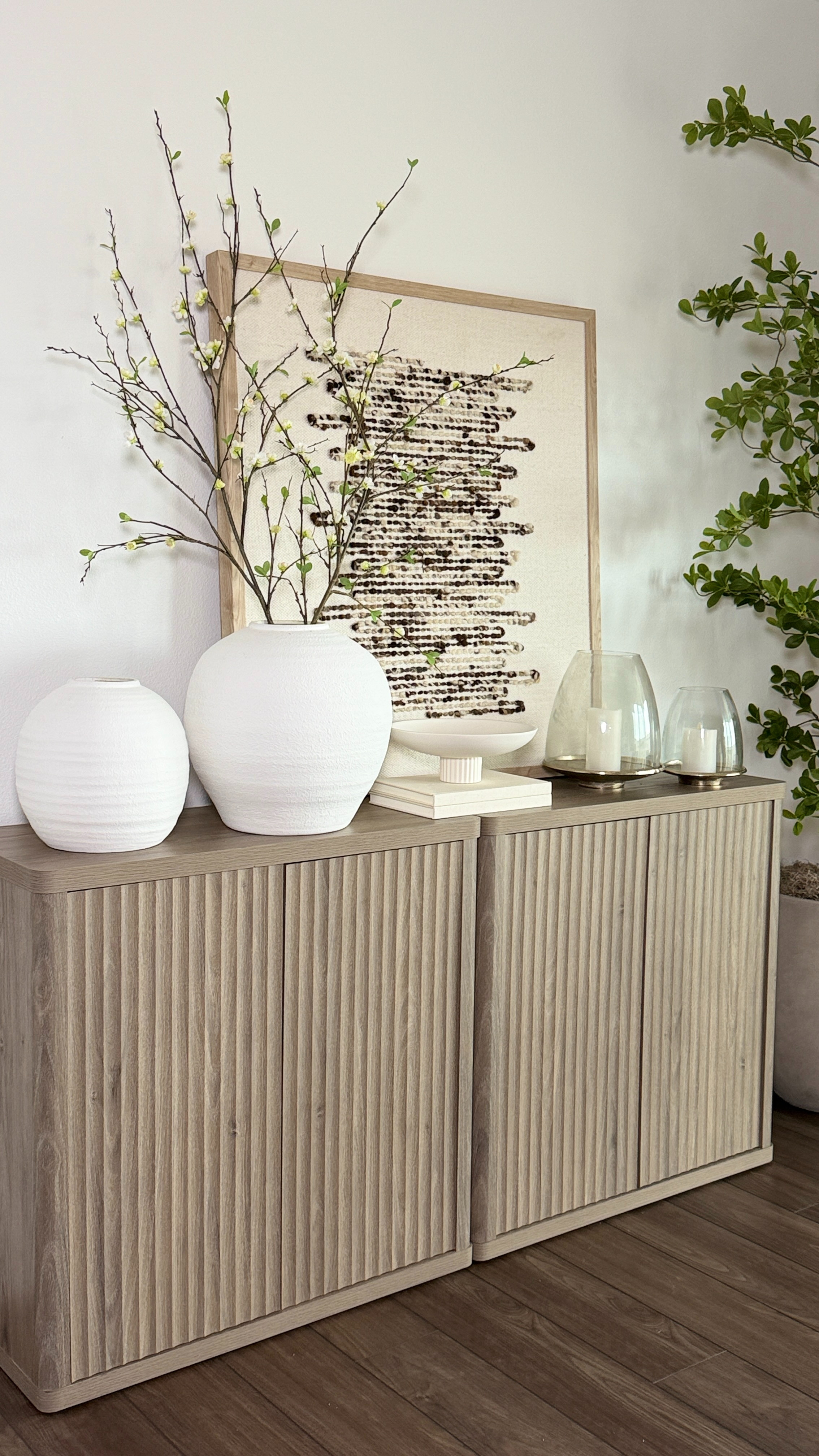 This neutral dining room cabinet really completes the space 🤍
It adds storage and style without feeling heavy, and the clean lines work beautifully with a calm, timeless look. 

 

#LTKHome
