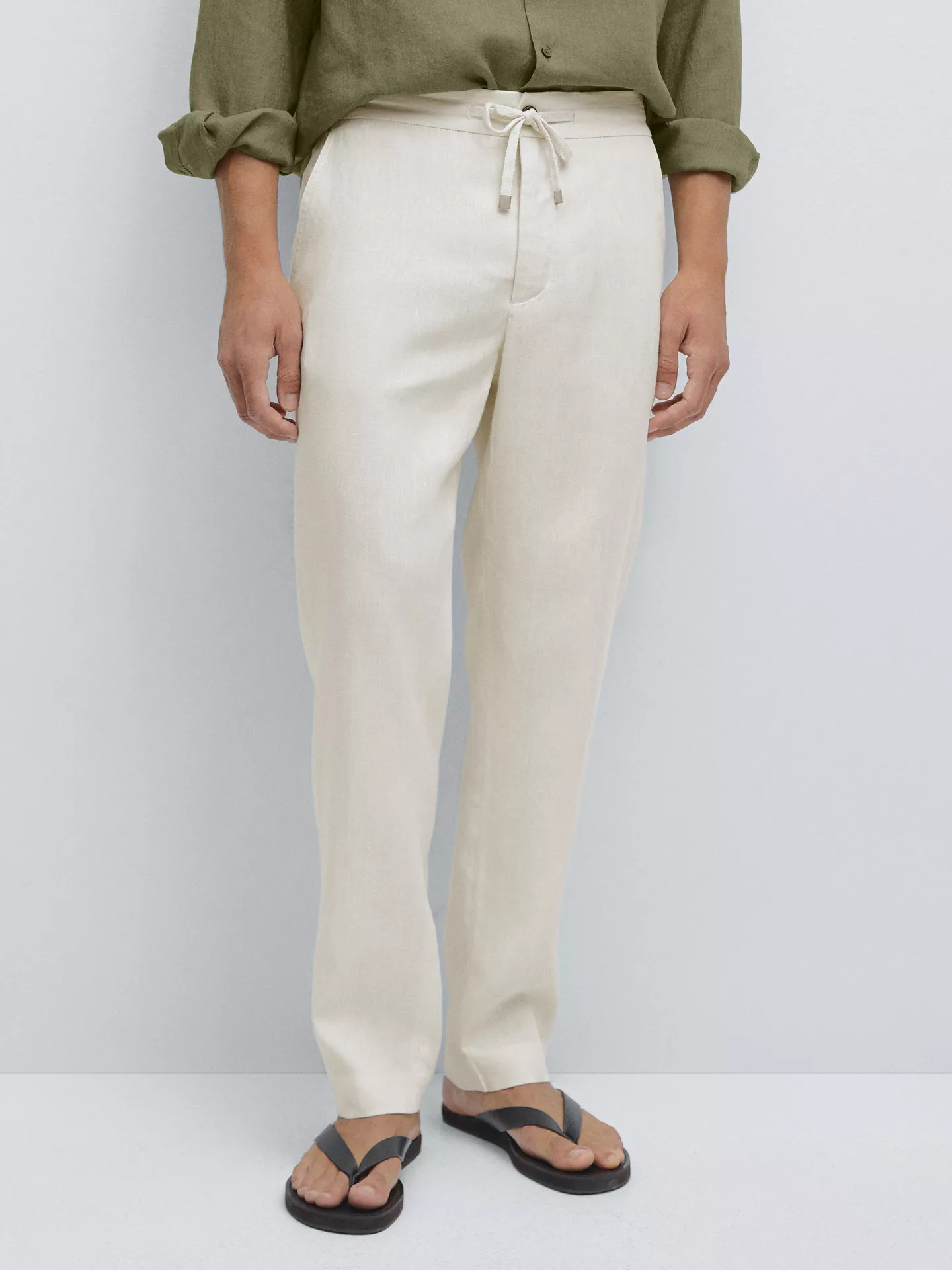 Linen joggers | Massimo Dutti US