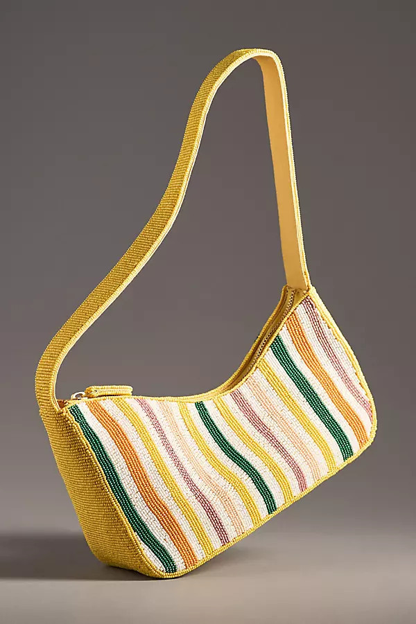 Asymmetric Beaded Shoulder Bag | Anthropologie (US)