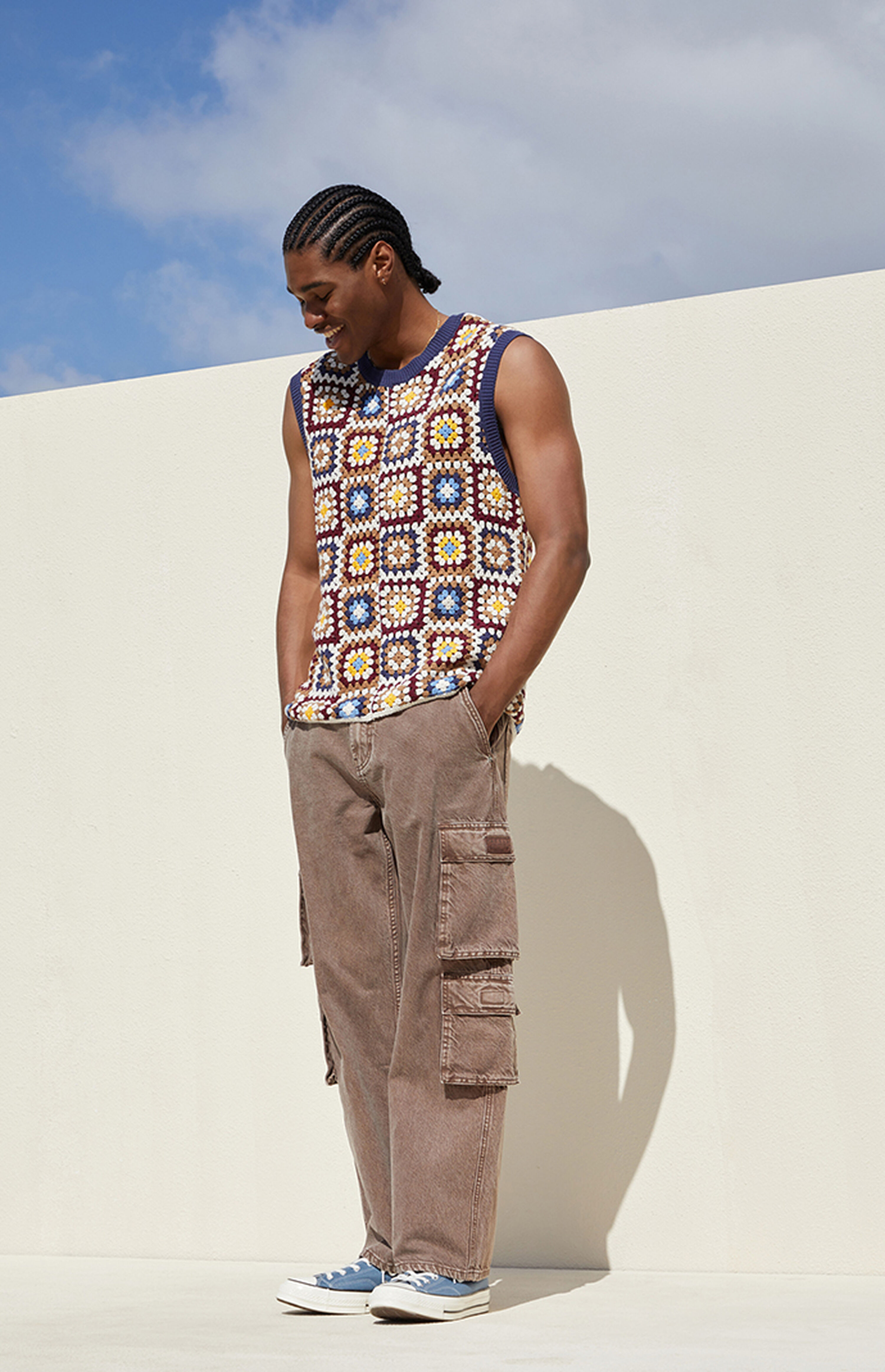 PacSun Eco Washed Brown Baggy Cargo Jeans | PacSun