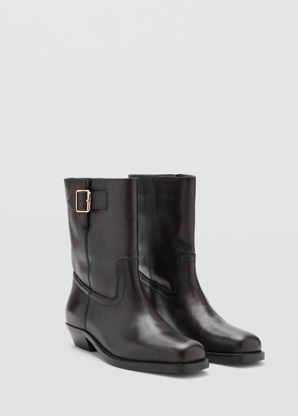 Buckle ankle boots chocolate - Woman - 8½ - MANGO | Mango (US/MX/AU)
