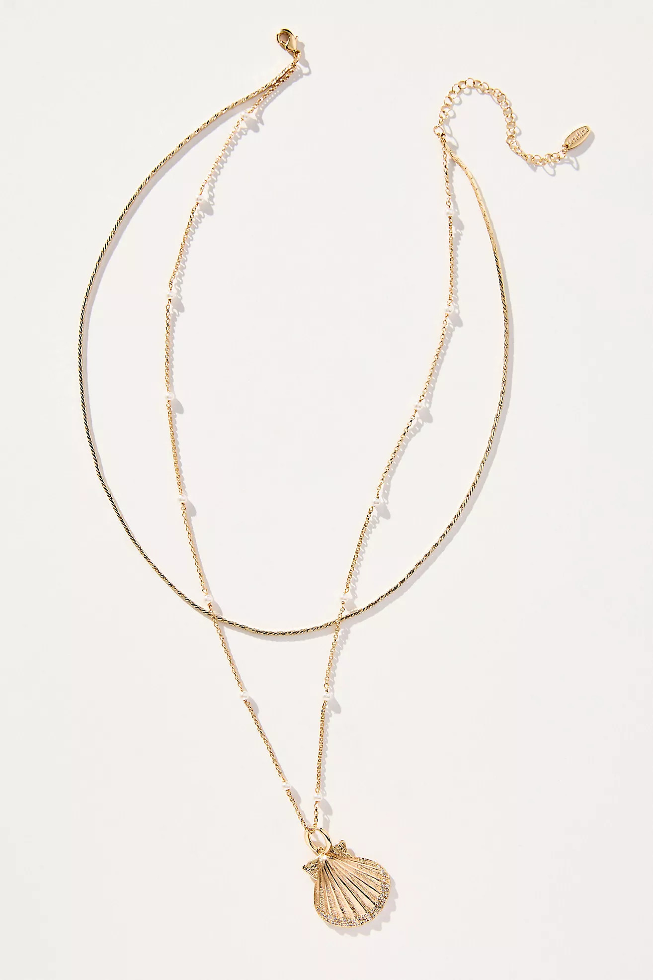 Layered Shell Pendant Necklace | Anthropologie (US)