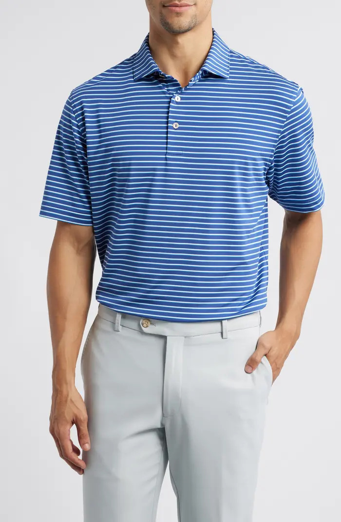 Dunnes Stripe Performance Jersey Polo | Nordstrom